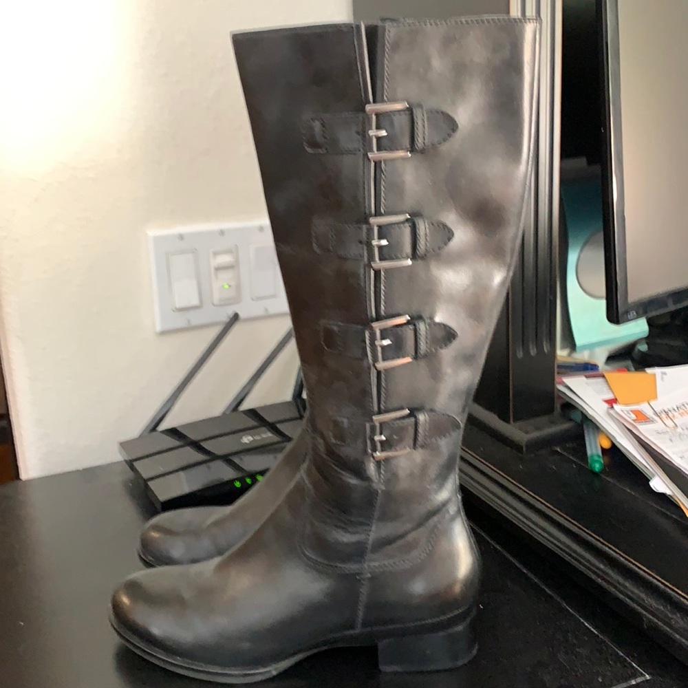 Ecco Black Knee-high Boots